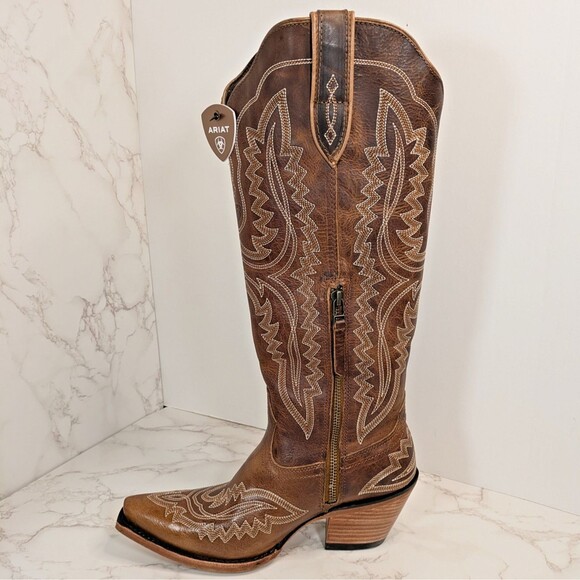 Ariat Women's Casanova Western Boot Shades of Grain Size 7.5 Snip Toe - Picture 10 of 16